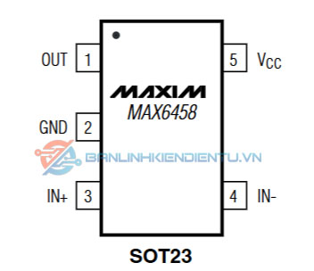 Sơ đồ chân MAX6458