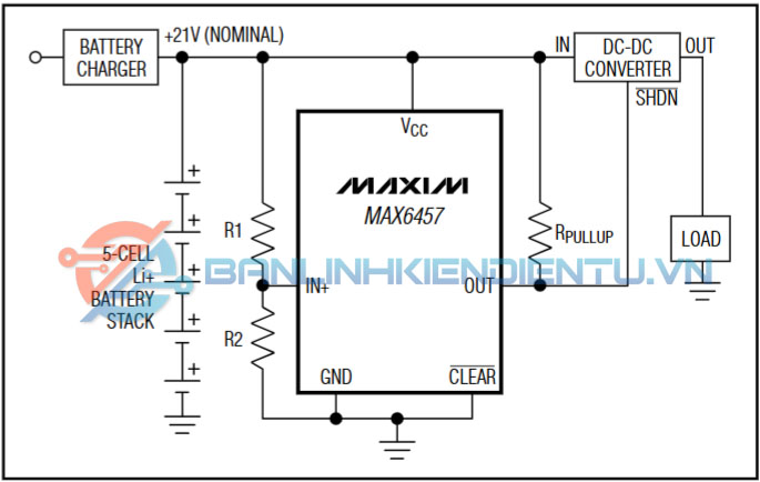 Ứng dụng MAX6458