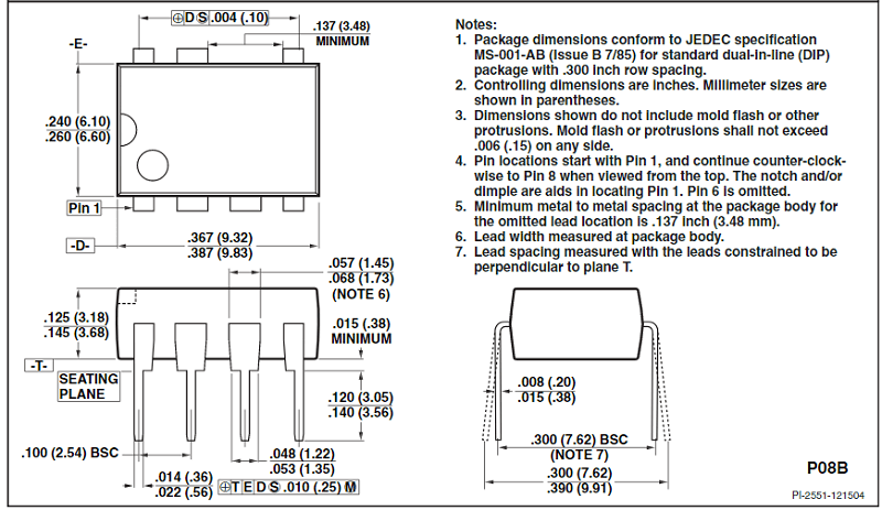 Kích thước LNK564PN