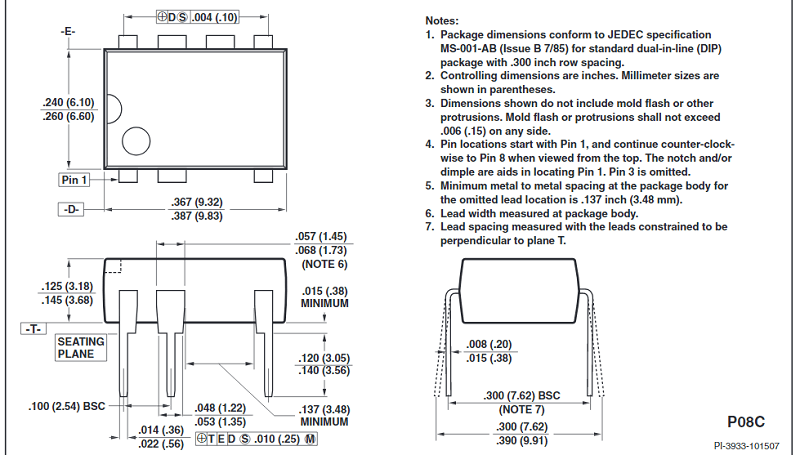 Kích thước LNK606PG