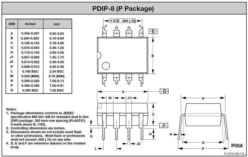 Kích thước TOP224P