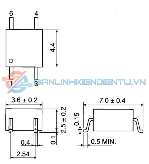 Kích thước TLP127