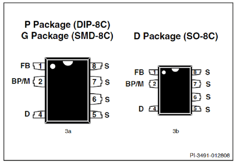Sơ đồ chân LNK603PG