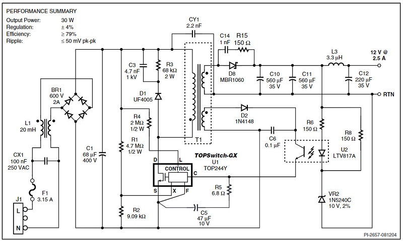 Ứng dụng của TOP244YN