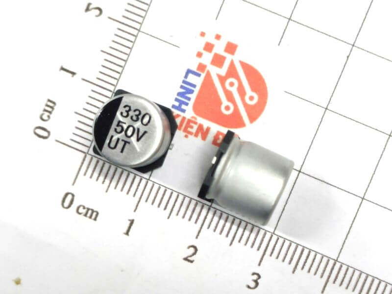 Tụ nhôm 330uF 50V kích thước 10×10.2mm