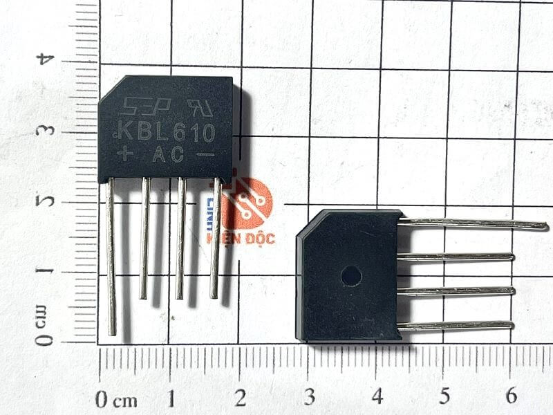 Diode cầu KBL610 6A 1000V