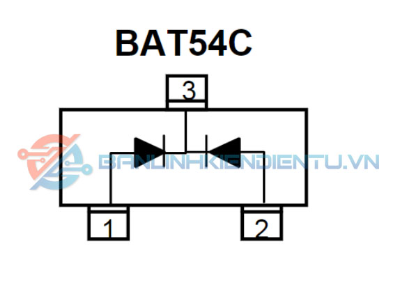 Sơ đồ cấu tạo chân BAT54C