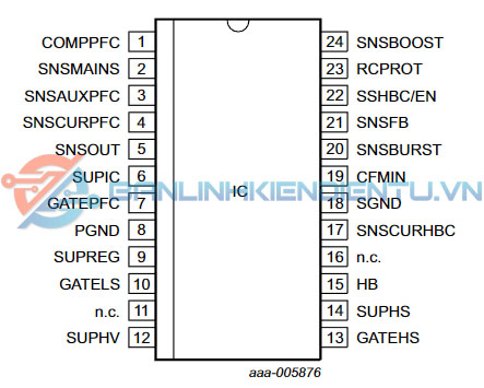 sơ đồ chân TEA1716T