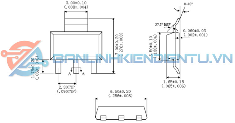 Kích thước IRFL014N