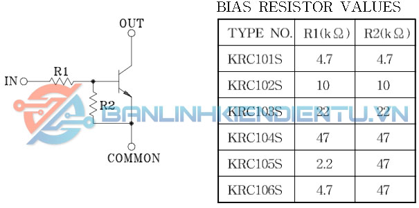 sơ đồ tương đương KRC101S