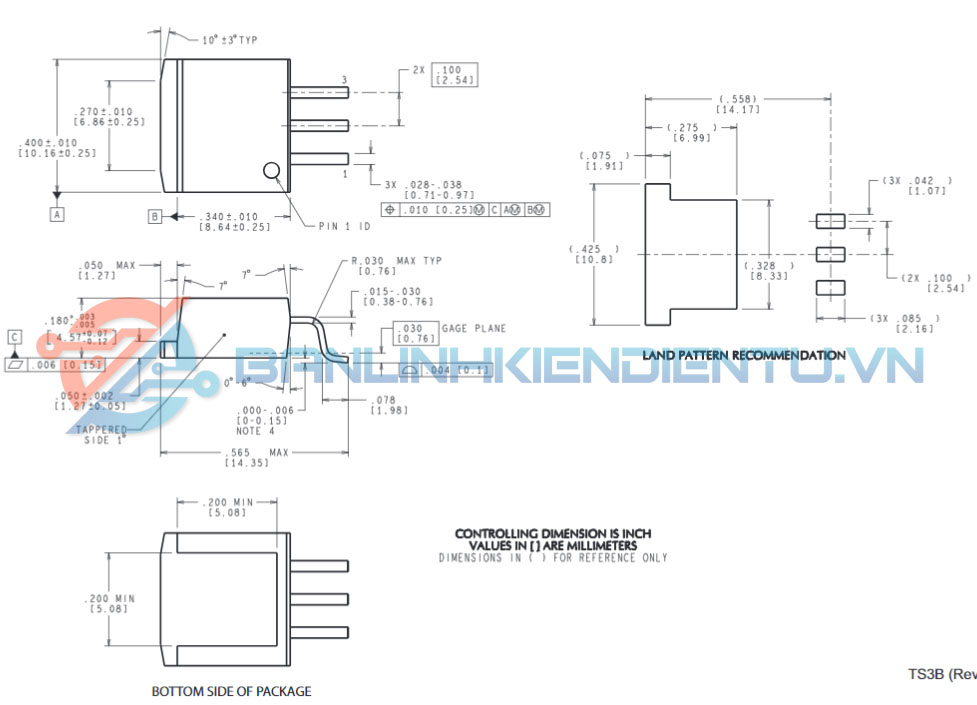 Kích thước LM1084IS-ADJ