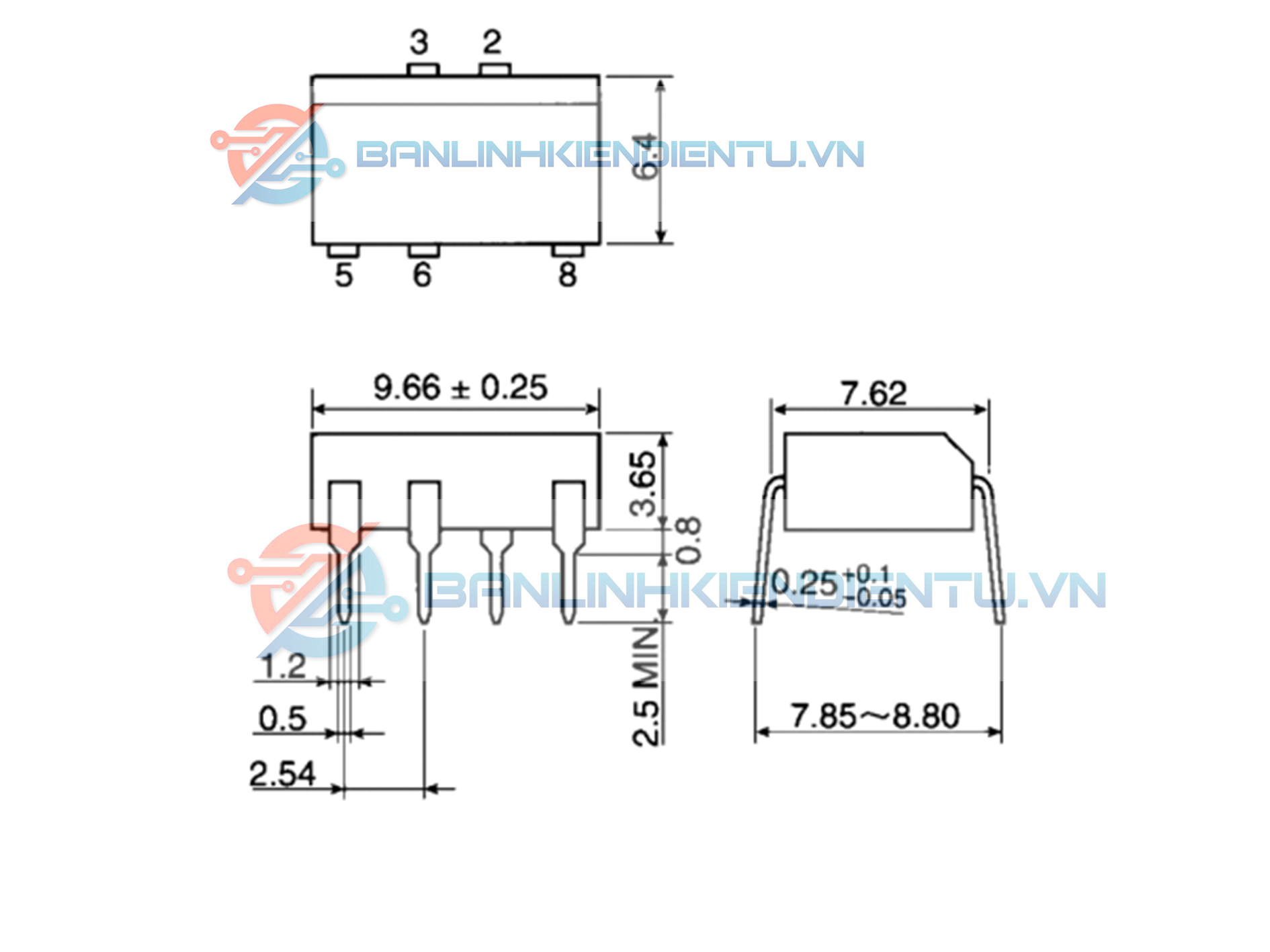 Kích-thước-TLP3507-Dip5