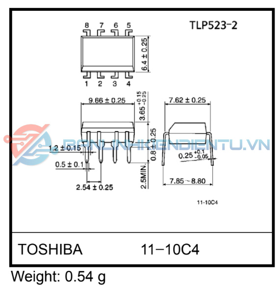 Kích-thước-TLP523-2-dip8