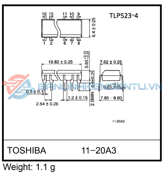 Kích-thước-TLP523-4-dip16