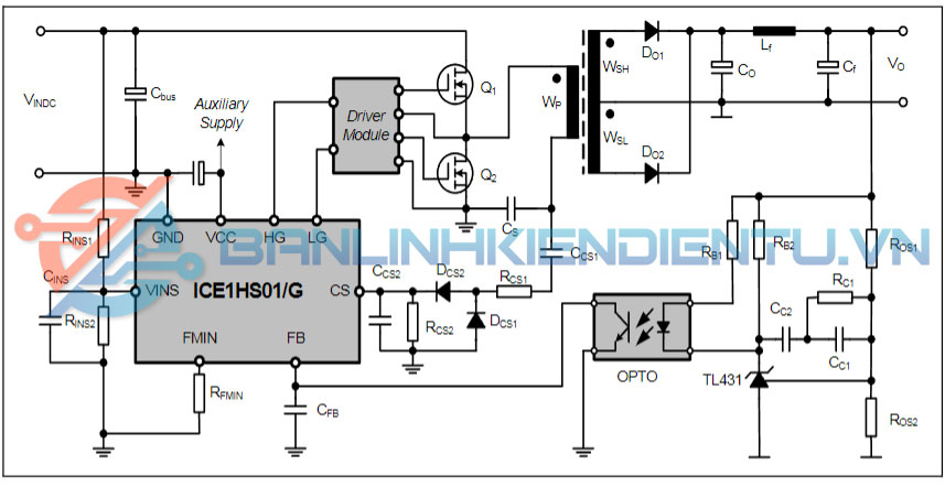 Mạch ứng dụng điển hình HS01G