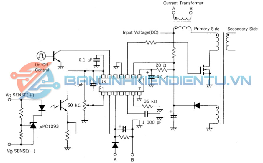 Mạch ứng dụng tiêu biểu uPC1094G