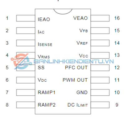 Sơ đồ chân CM6800G