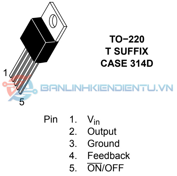 Sơ đồ chân LM2575T-3.3