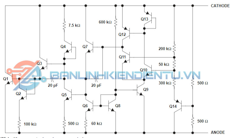 Sơ đồ tương đương LM285-2.5