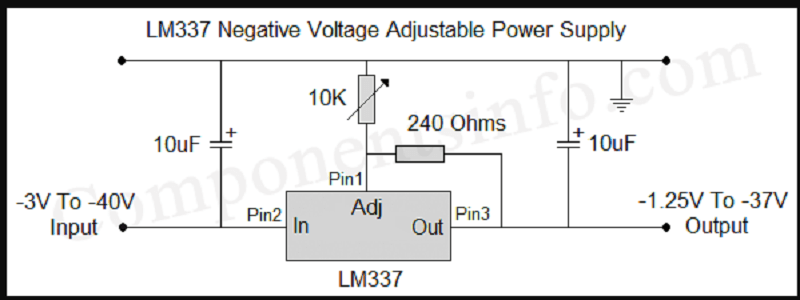 Sơ đồ ứng dụng LM337