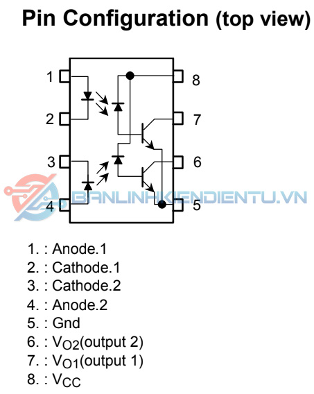 Sơ đồ chân TLP2531