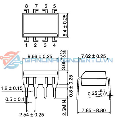 kích thước TLP520-2