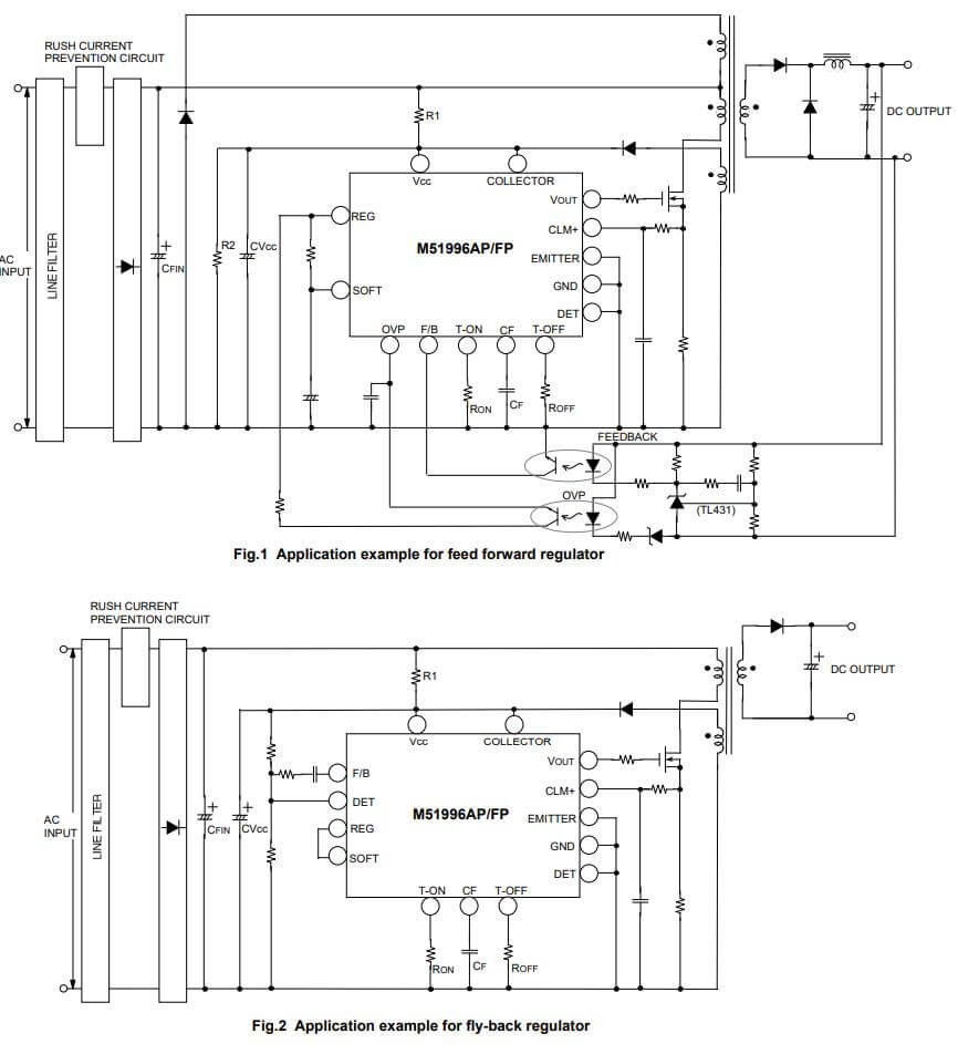 Mạch ứng dụng của M51996