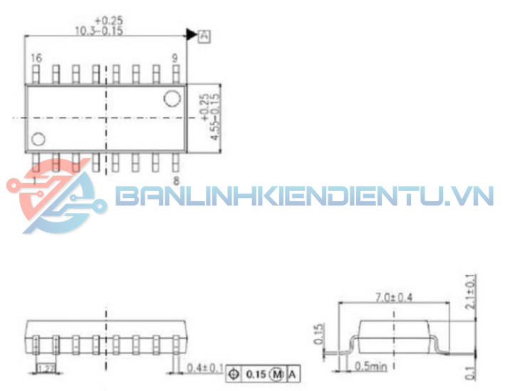 kích thước TLP620-4