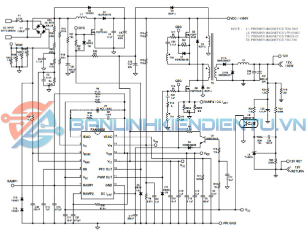 ứng dụng chế độ điện áp FAN4800IN