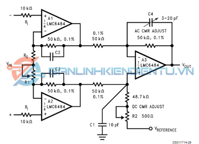 Bộ khuếch đại thiết bị Op-Amp 3 công suất thấp