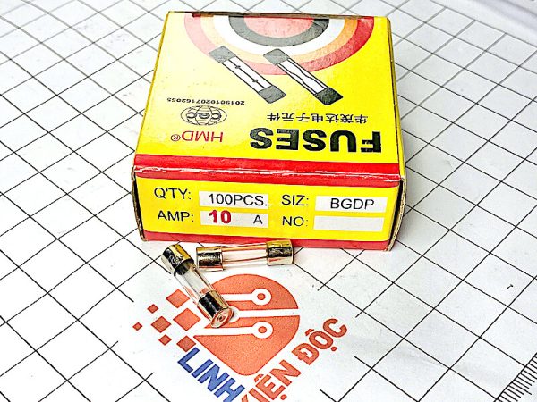 Hộp cầu chì thuỷ tinh 5*20mm 10A