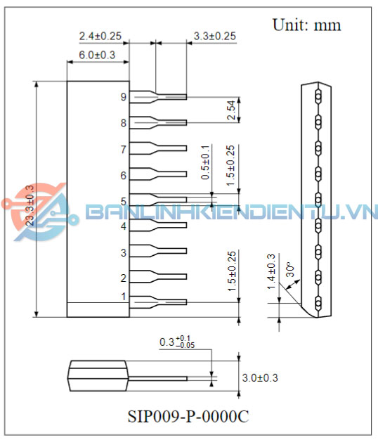 Kích thước IC AN8026