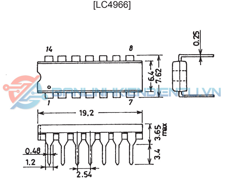 Kích thước LC4966