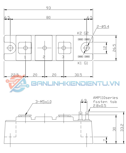 Kích thước PAH1008CF