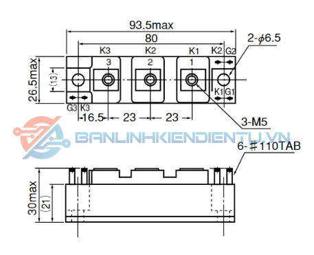 Kích thước PWB130A60