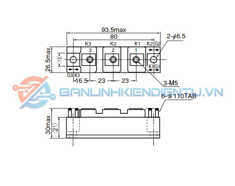 Kích thước PWB80A30