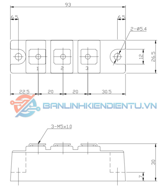 Kích thước module PD10016A