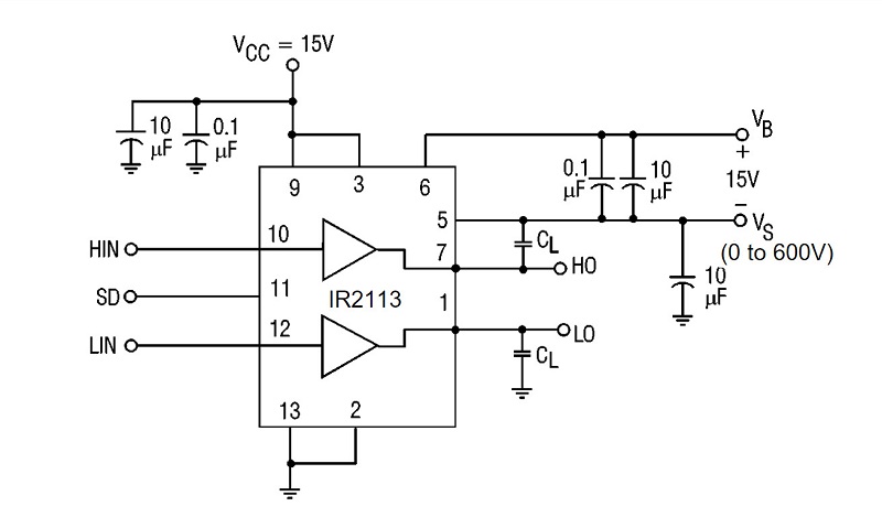 Mạch kiểm tra thời gian chuyển mạch sử dụng IC IR2113S