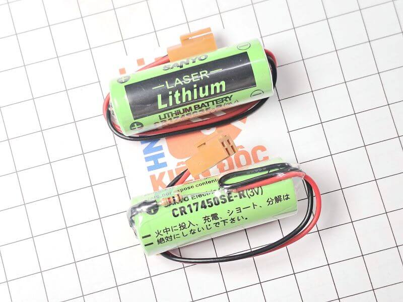 Pin nuôi nguồn SANYO CR17450SE-R 3V Lithium A98L-0031-0012 cho máy CNC