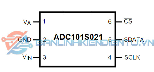 Sơ đồ chân ADC101S021