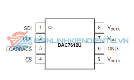 Sơ đồ chân DAC7612