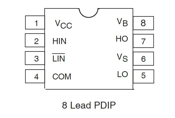 Sơ đồ chân IR2108