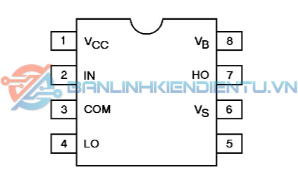 Sơ đồ chân IR2111S