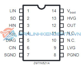 Sơ đồ chân L6386D