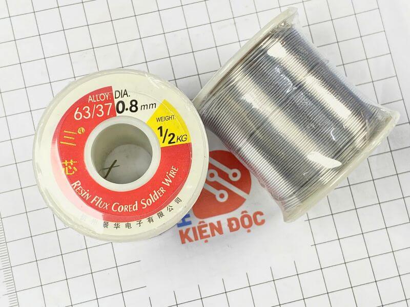 Thiếc hàn ( Chì Hàn )DIA 63-37 siêu bóng 0,5kg_1