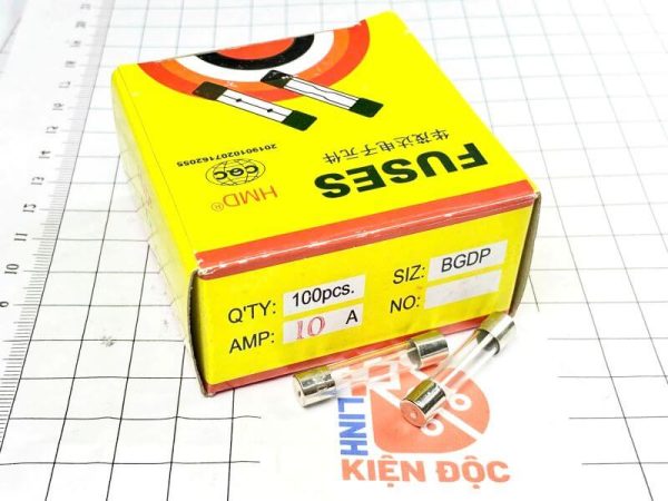 cầu chì ống thủy tinh 10A