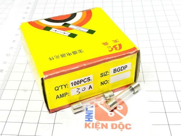 cầu chì ống thủy tinh 30A