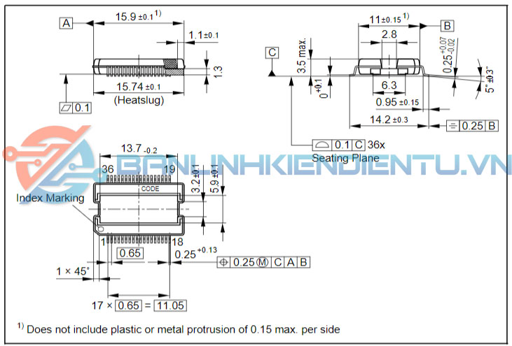 kích thước IC ITS4880R