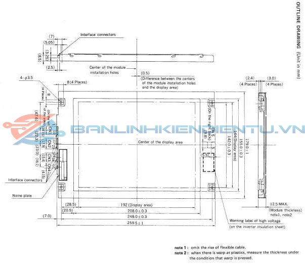 kích thước NL6448AC30-10