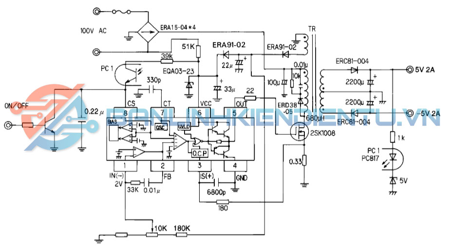 mạch ứng dụng FA5304-2